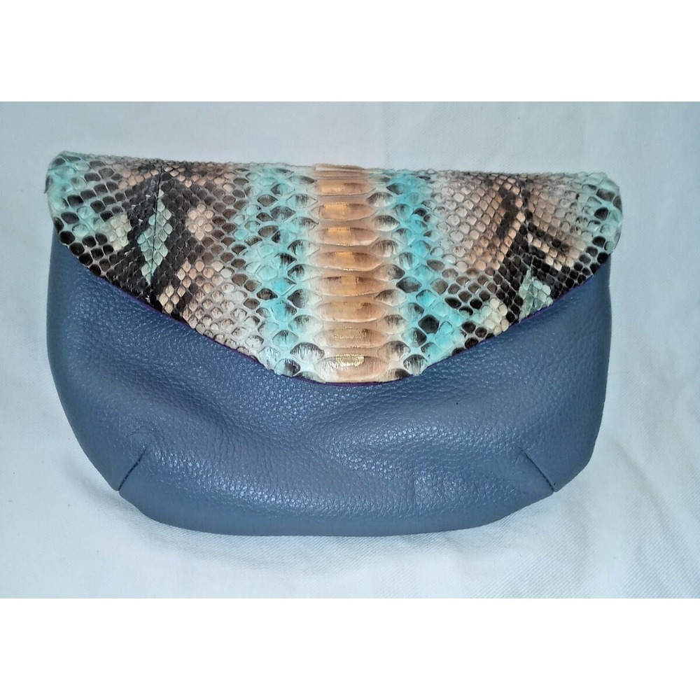Leather Snakeskin  Crossbody Purse Chain Strap Clutch Candy Woolley